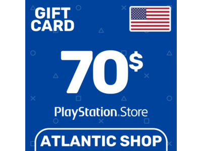 ⭐️PSN Top Up Card 70$ (USD) USA