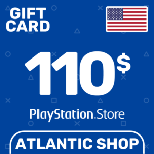 ⭐️PSN Top Up Card 110$ (USD) USA