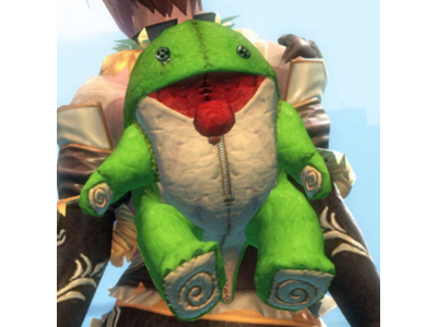Guild Wars 2 Зеленый плюшевый чехол для рюкзака Quaggan