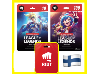 ⭐️GIFT CARDS⭐🇫🇮 LOL 1240-27000 RP (Finland)