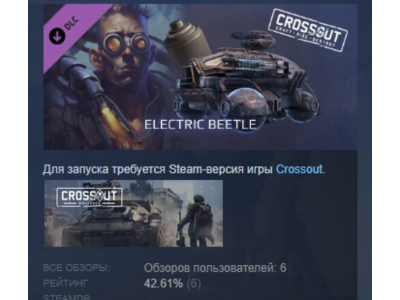 Crossout — Electric beetle 💎 DLC STEAM GIFT RUSSIA