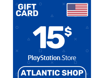 ⭐️Карта Пополнения PSN 15$ (USD) США