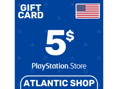 ⭐️Карта Пополнения PSN 5$ (USD) США