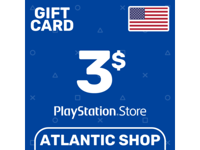⭐️Карта Пополнения PSN 3$ (USD) США