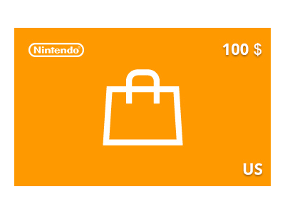 Подарочная карта Nintendo eShop 100 долл. US-регион