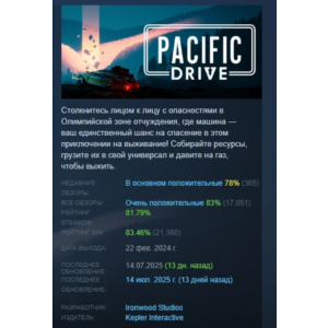 Pacific Drive: Whispers Edition STEAM GIFT РОССИЯ