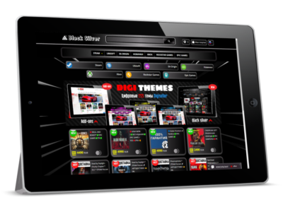Black Silver CSS-Тема для каталога магазина Digiseller