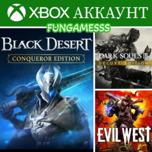 BLACK DESERT + DARK SOULS 3 + EVIL WEST❤️‍🔥XBOX
