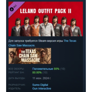 The Texas Chain Saw Massacre Leland Outfit Pack 2 STEAM