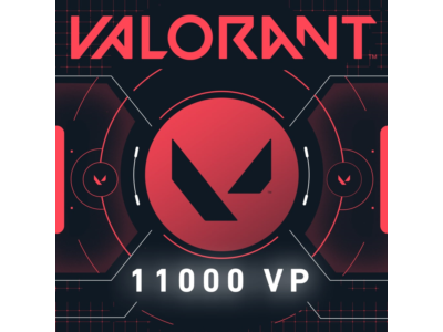 11000 VALORANT Points (1500 бонус + 9500) ПСН