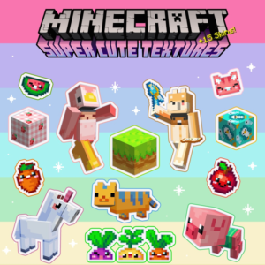 Minecraft Super Cute Texture Pack PSN PS4 PLAYSTATION