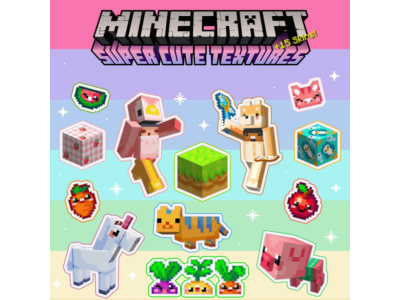 Minecraft Super Cute Texture Pack PSN PS4 PLAYSTATION