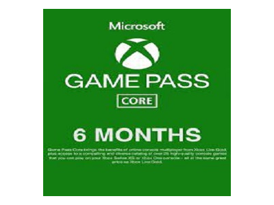 Xbox Game Pass Core 6 Months (Key/ India) IN