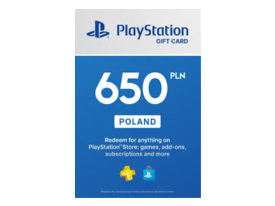 🎁 PSN Польша карта пополнения на 650 zl (PLN) 🔥