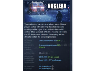 Nuclear Nightmare STEAM GIFT RUSSIA 🇷🇺