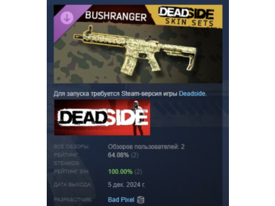 Deadside "Bushranger" Skin Set 💎 DLC STEAM RUSSIA