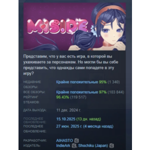 MiSide АВТОДОСТАВКА STEAM РОССИЯ