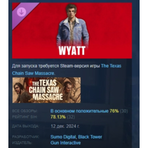 The Texas Chain Saw Massacre - Wyatt DLC STEAM РОССИЯ