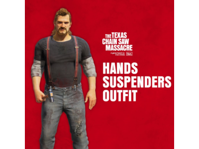 The Texas Chain Saw Massacre Hands Outfit 1 Suspenders✅