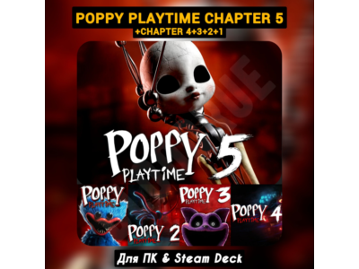 Poppy Playtime [+Chapter 5+4+3+2+1] ПОЛНАЯ КОЛЛЕКЦИЯ +Будущие главы・STEAM