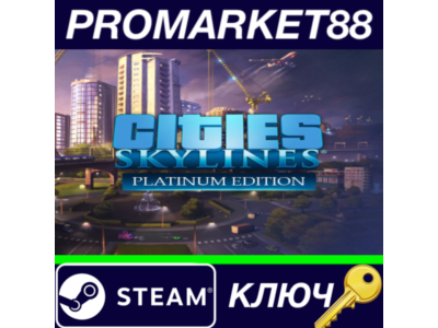 ⭐ Cities: Skylines Platinum Edition EU Steam Key 🔑EURO