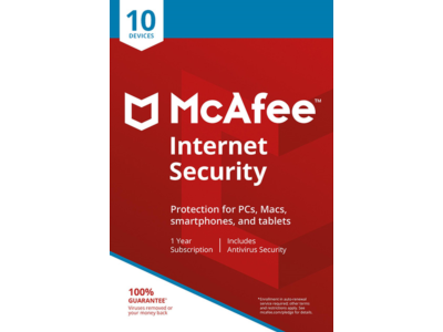 McAfee Internet Security 10 Devices 1 Year GLOBAL KEY