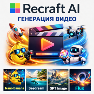 Recraft Ai Рекрафт 1-12 месяцев ПОДПИСКА