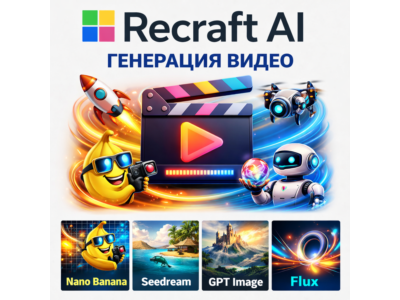 Recraft Ai Рекрафт 1-12 месяцев ПОДПИСКА