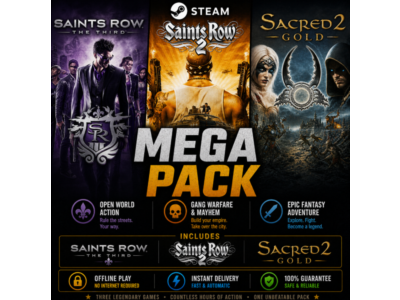 Saints Row 2, The Third,Sacred 2 / Steam /Offline