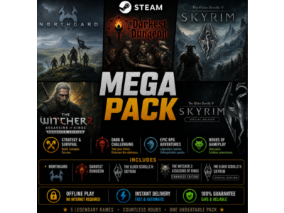 Northgard,Darkest Dungeon,Skyrim / Steam /Offline