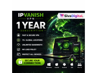 VPN IPvanish, гарантия 1 год — на 4 устройства.