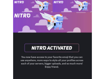 Discord Nitro 1 год подписки на вашу учетную запись