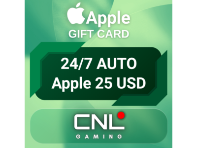 24/7 АВТО | Apple 25 долларов США (подарочная карта)