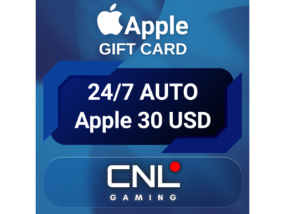 24/7 АВТО | Apple 30 долларов США (подарочная карта)