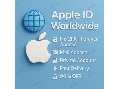 🌍🔐 Apple ID по миру | Без 2FA | Быстрая доставка 🚀