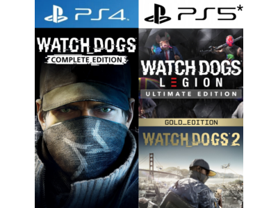 Watch Dogs 1 & 2 + Legion PS4|5* Аренда от 7 дней