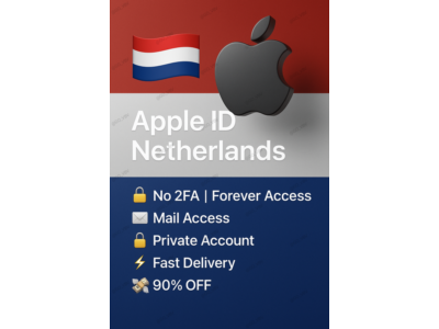 Apple ID Нидерланды 🇳🇱 – Без 2FA | Быстрый доступ 🔐