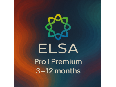 ELSA Speak Premium | 3/12 месяцев на ваш счет