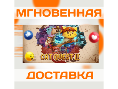CAT QUEST III  STEAM  WORLDWIDE + RU  KEY