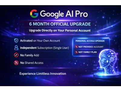 Gemini AI PRO + Antigravity | Nano Banana Pro, Veo 3.1 | 6Month (Active on your mail)