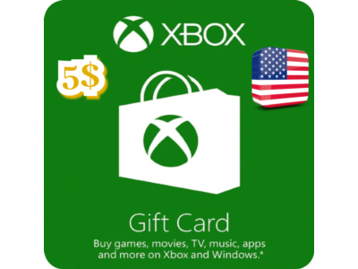 КАРТА ПОПОЛНЕНИЯ БАЛАНСА XBOX 5 USD США