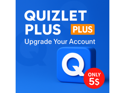 Quizlet Plus Unlimited– 1-Year on Your Account
