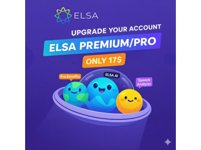 ELSA Speak Premium/Pro – 1 год на ваш аккаунт