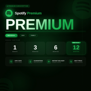 Spotify Premium Individual , Duo 1/3/6/12 Months 🔥✅