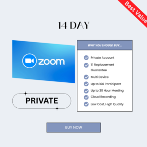 ZOOM ONE PRO REMIUM PRIVATE 14 DAY | 100 PARTICIPANT