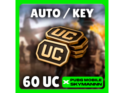 24/7 AUTO | 60 UC KEY | PUBG Mobile GLOBAL