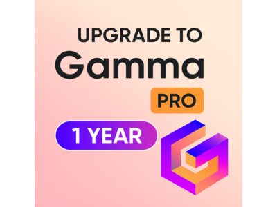 UPGRADE GAMMA PRO ACCOUNT 12 MONTHS