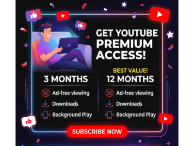 YouTube Premium + YouTube Music 3 Months | PAYPAL