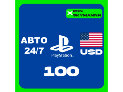 AUTO PlayStation PSN Top-Up Card $100 USD 24/7