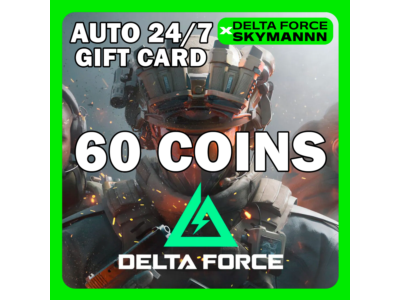 AUTO TOP-UP CARD 60 DELTA COINS DELTA FORCE 24/7